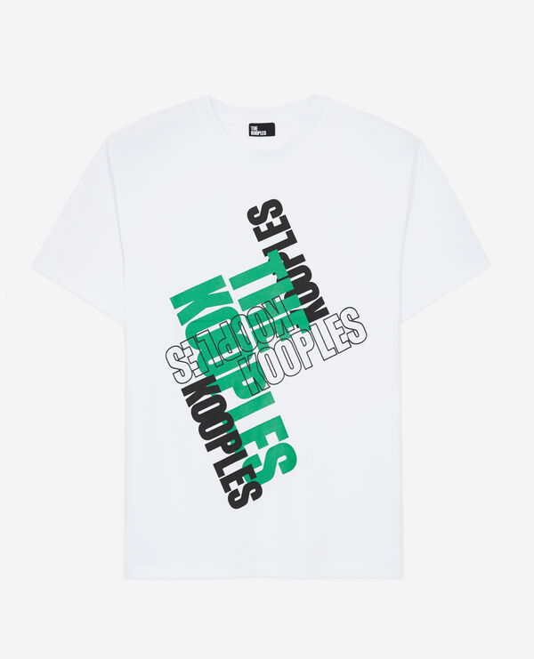 t-shirt logo the kooples blanc