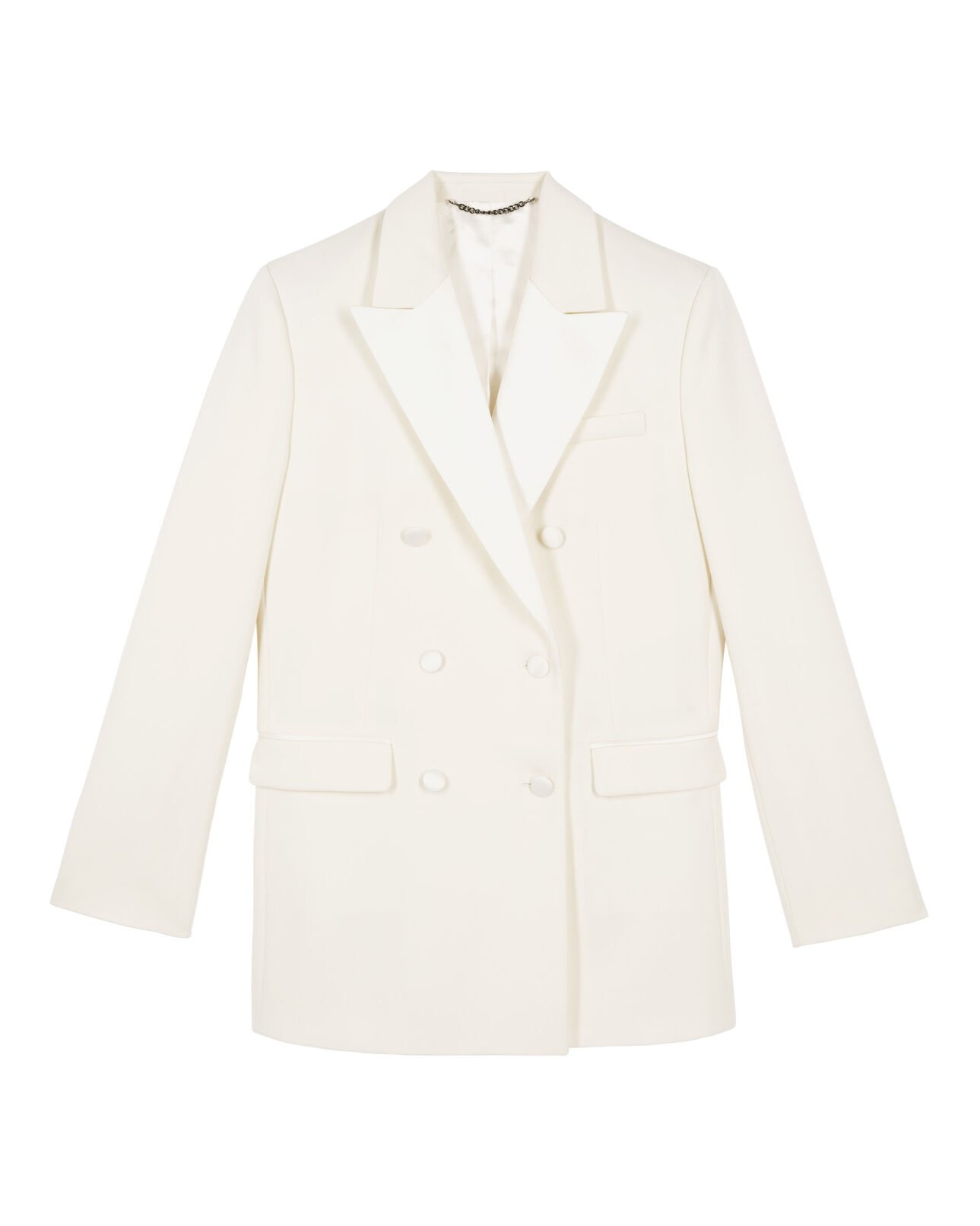 The Kooples FEMME ECRU veste de smoking écrue
