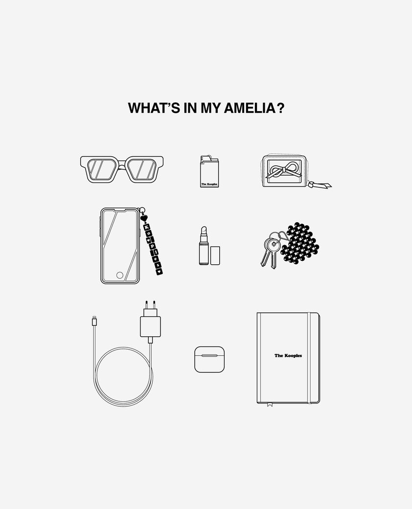 The Kooples WOMEN CHOCOLATE amelia small bag in brown suede leather