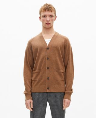 The Kooples HOMME CAMEL cardigan camel