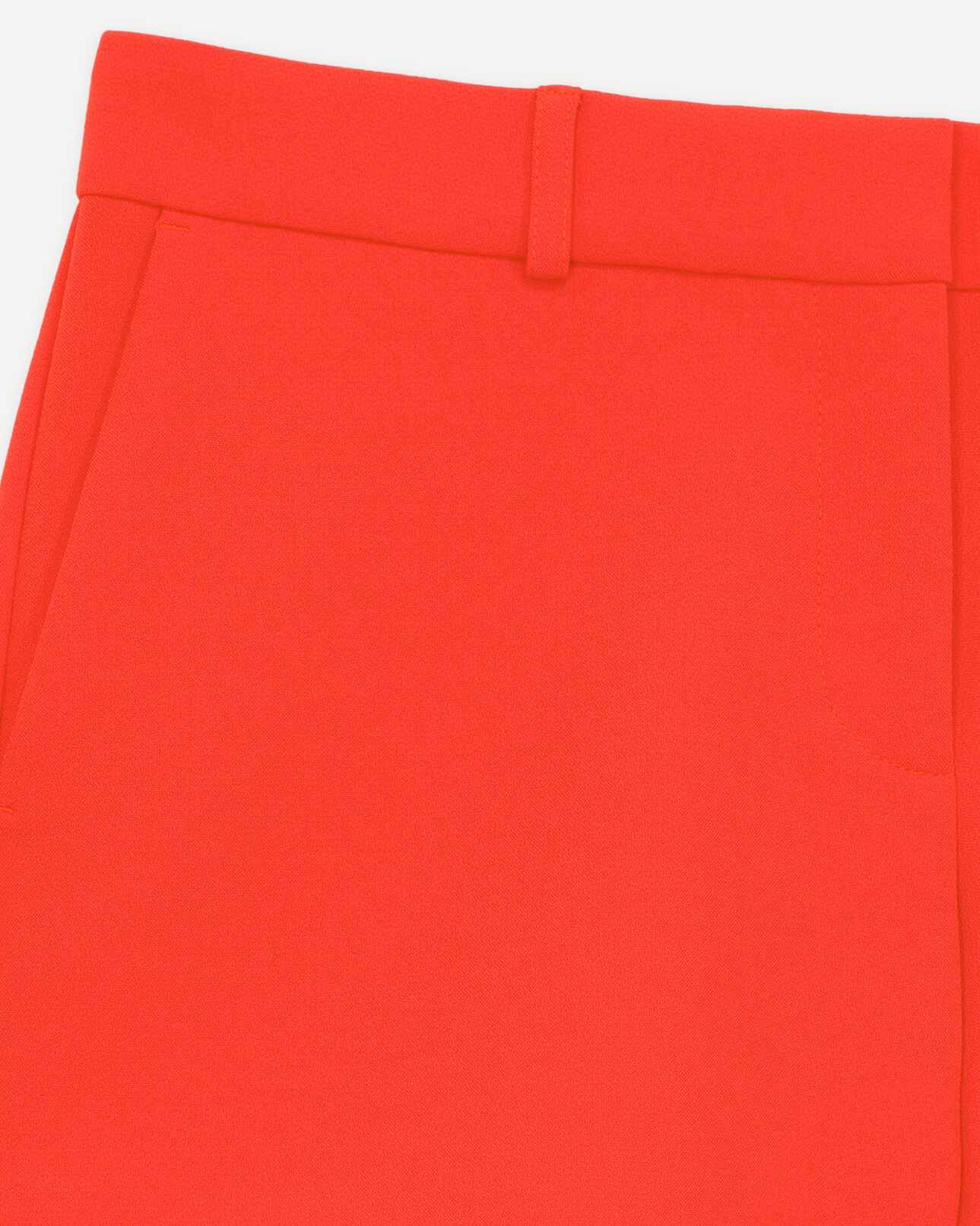 The Kooples FEMME ORANGE short tailleur orange en crêpe