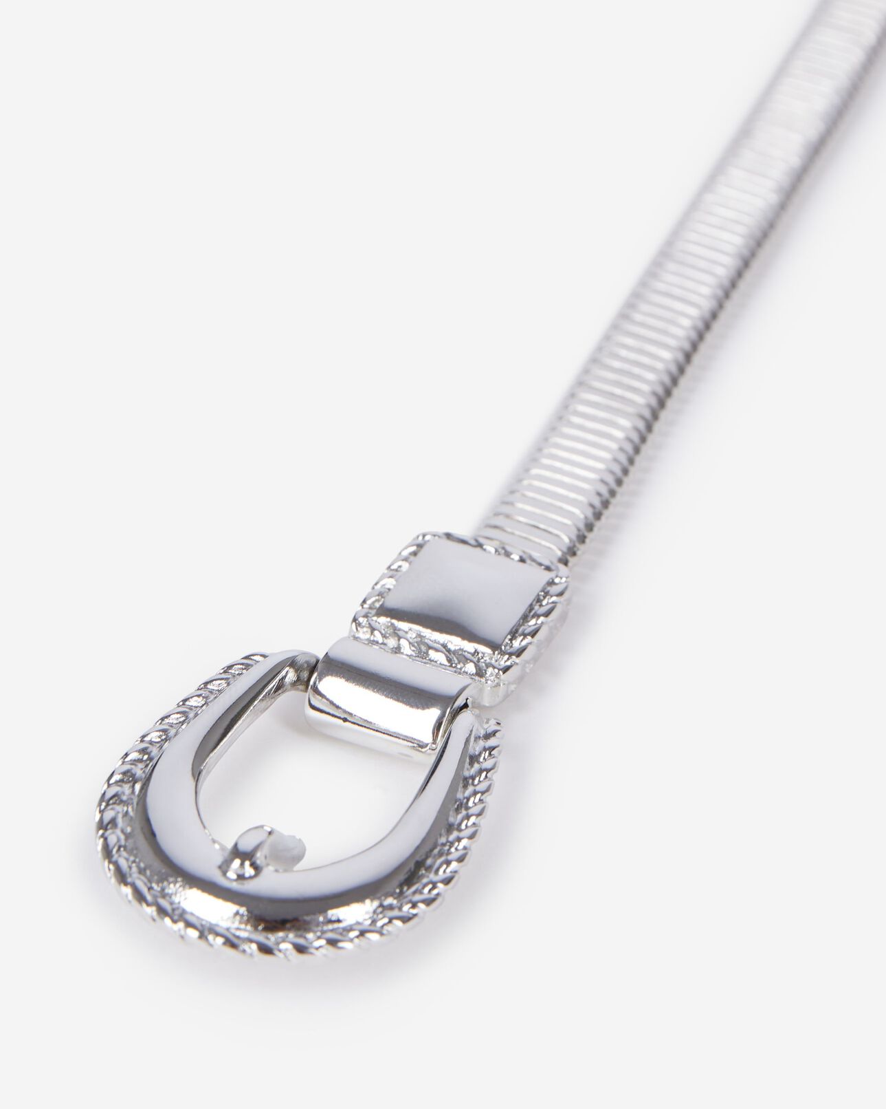 The Kooples FEMME SILVER ceinture fine en métallerie argentée