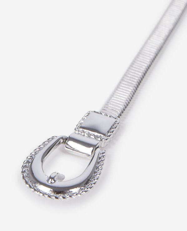 The Kooples FEMME SILVER ceinture fine en métallerie argentée