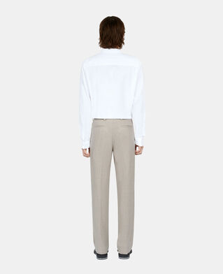 The Kooples H BEIGE beige linen suit trousers