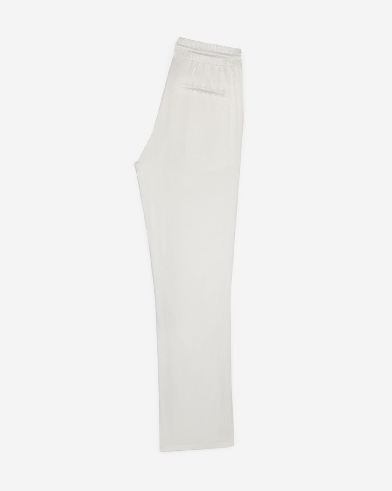The Kooples WOMEN ECRU flowing white trousers with lace finish