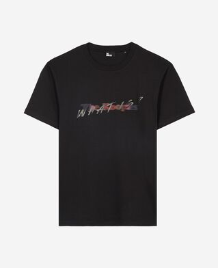 The Kooples MEN BLACK t-shirt with multicolored black logo