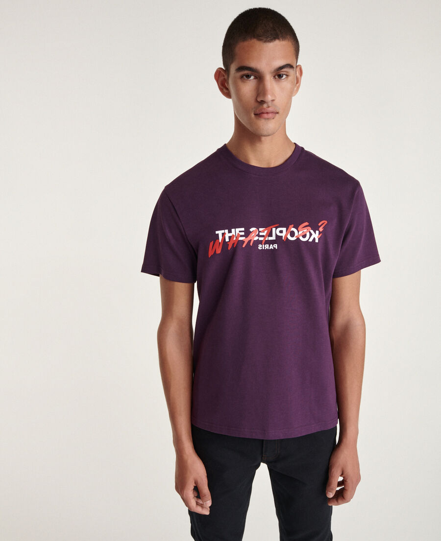 genetisch sectie aansporing Purple cotton t-shirt what is