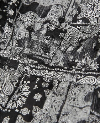 The Kooples FEMME BLACK robe courte  imprimé bandana