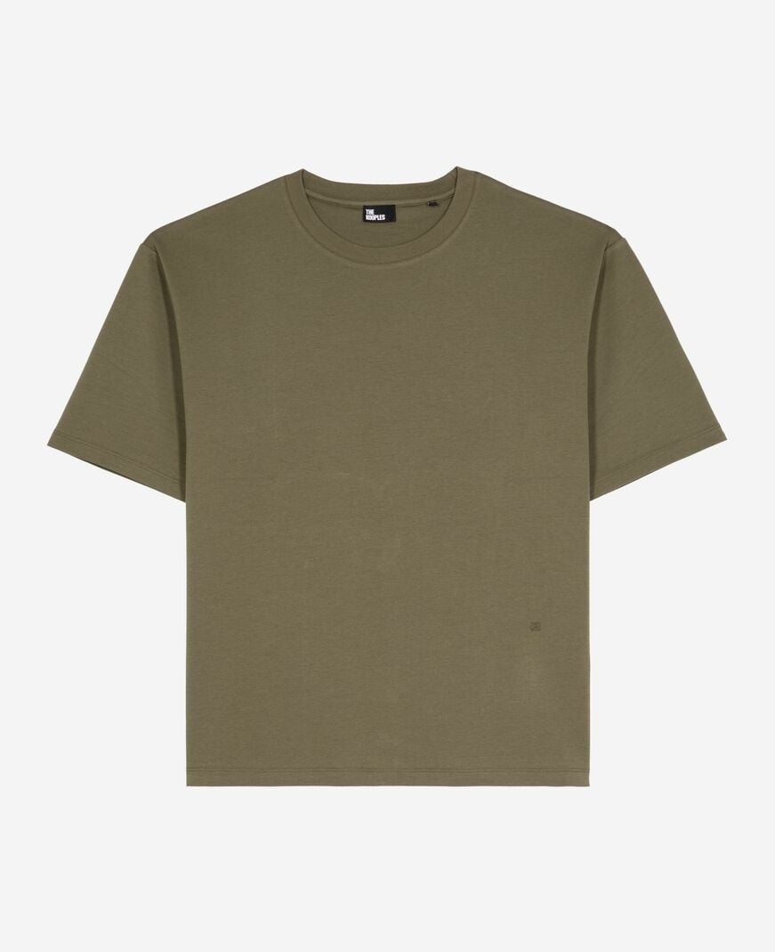 The Kooples HOMME KAKI t-shirt large uni kaki