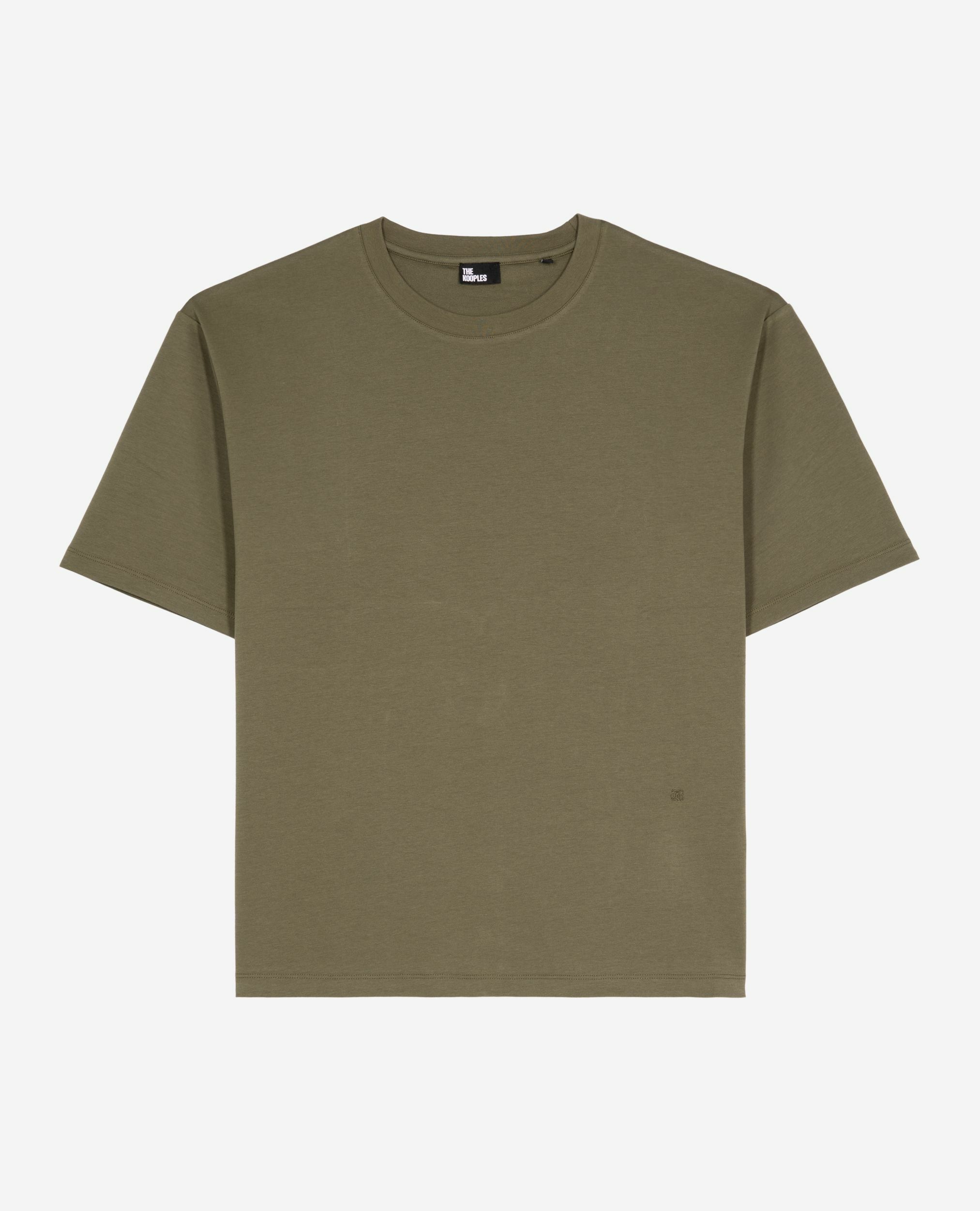 T-shirt large uni kaki, KAKI, hi-res image number null