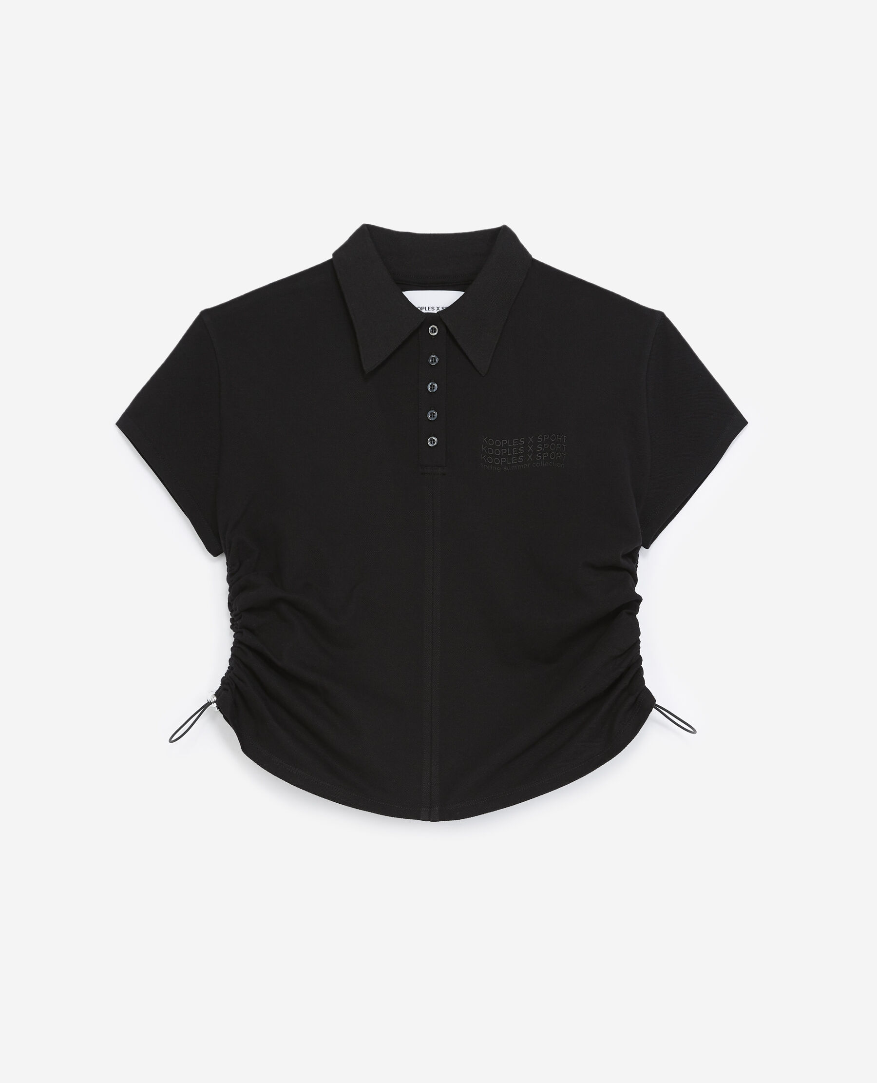 Fitted black polo sale