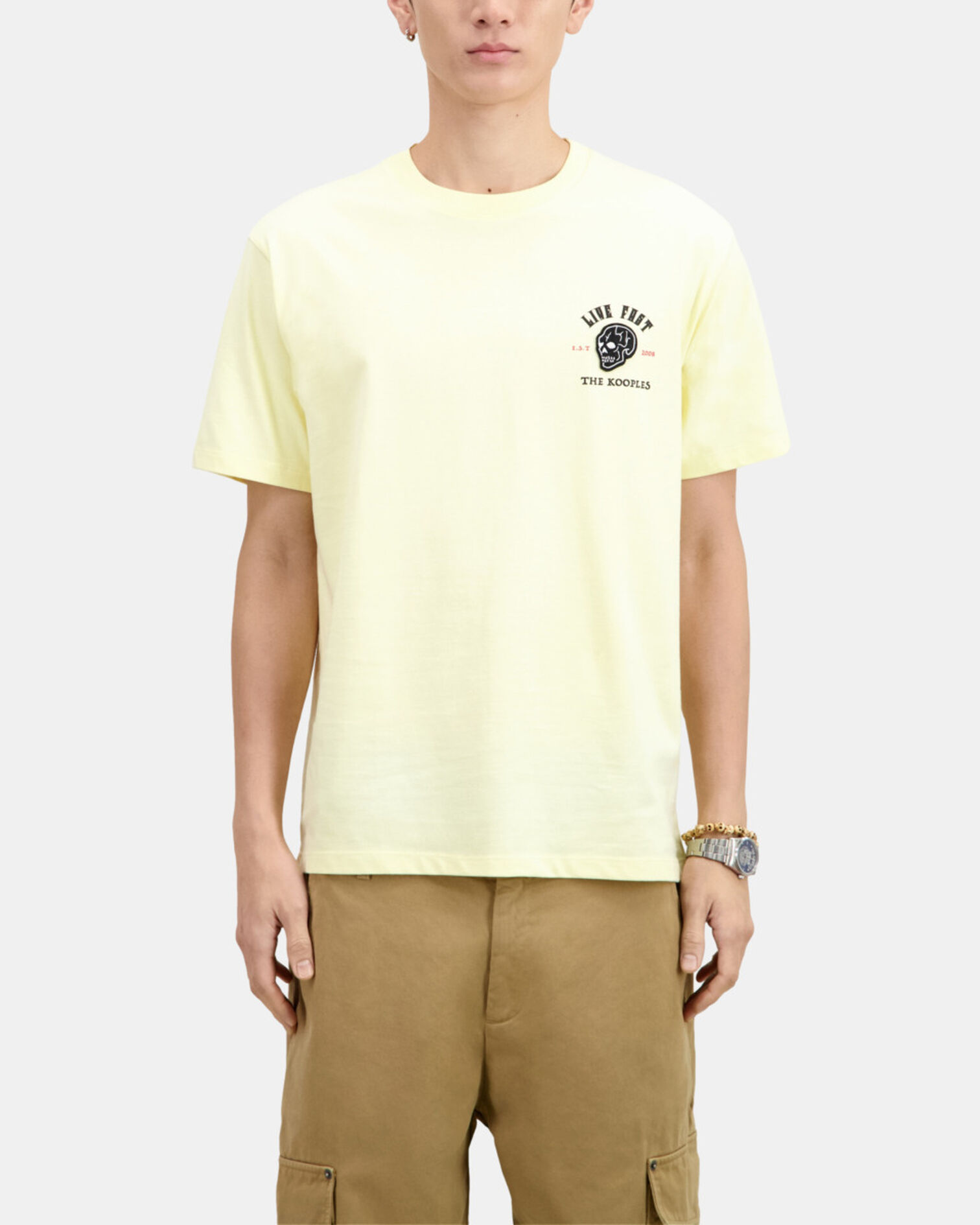 Yellow Live fast t-shirt, LIGHT YELLOW, hi-res image number null