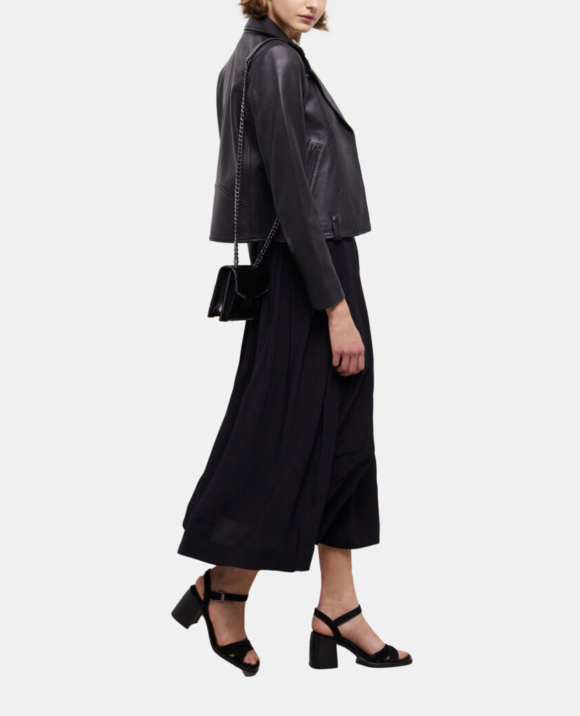 The Kooples WOMEN BLACK long black skirt