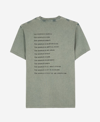 The Kooples HOMME BLUE/GREEN t-shirt what is vert