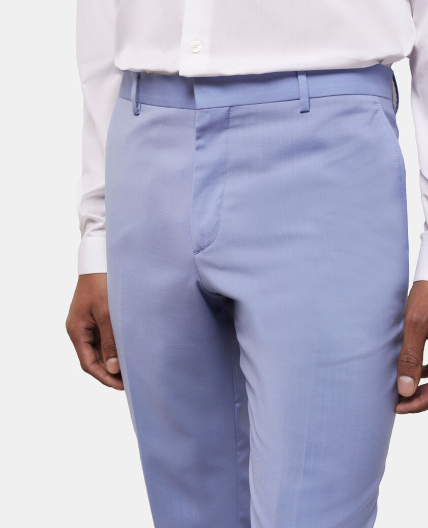 The Kooples HERREN LIGHT BLUE blaue fil-à-fil-anzughose aus wolle