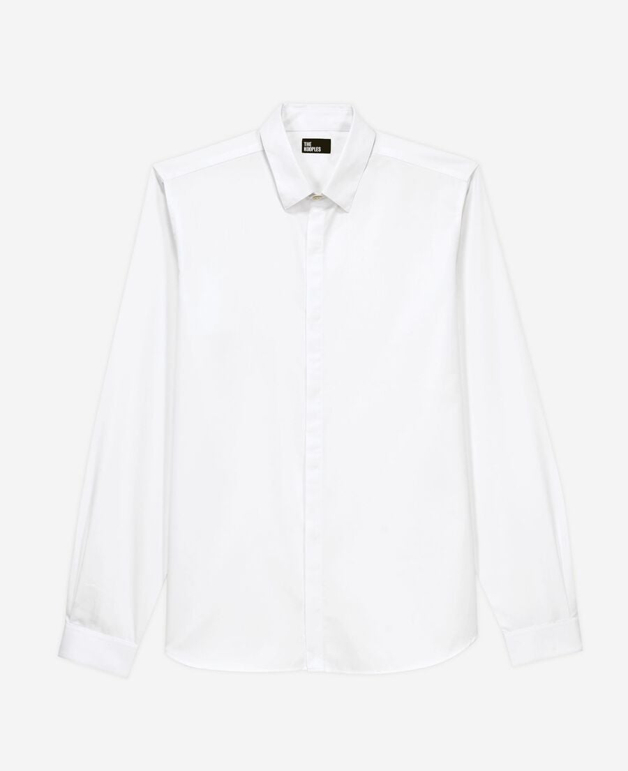 The Kooples MEN WHITE classic white collar shirt