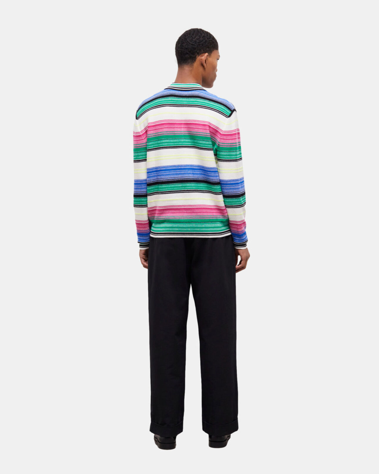 The Kooples MEN MULTICOLOR wool printed sweater