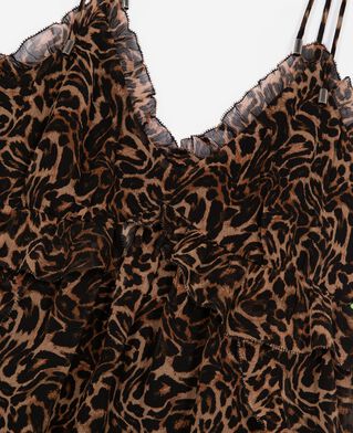 The Kooples WOMEN LEOPARD top with leopard print ruffles