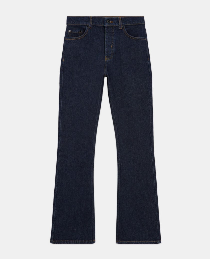 The Kooples FEMME BLUE BRUT jean flare bleu foncé