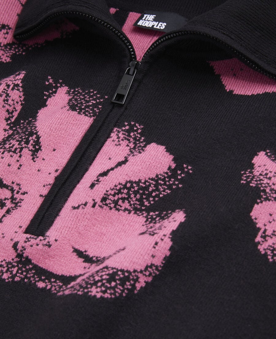 The Kooples MUJER BLACK / PINK jersey negro flores