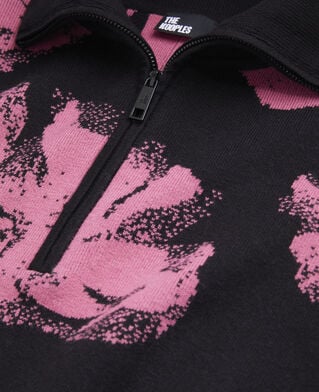 The Kooples MUJER BLACK / PINK jersey negro flores