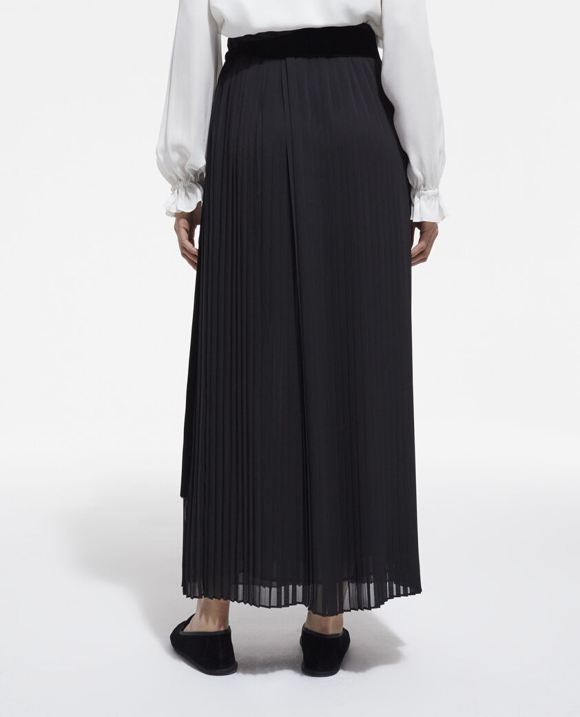 The Kooples WOMEN BLACK long black skirt