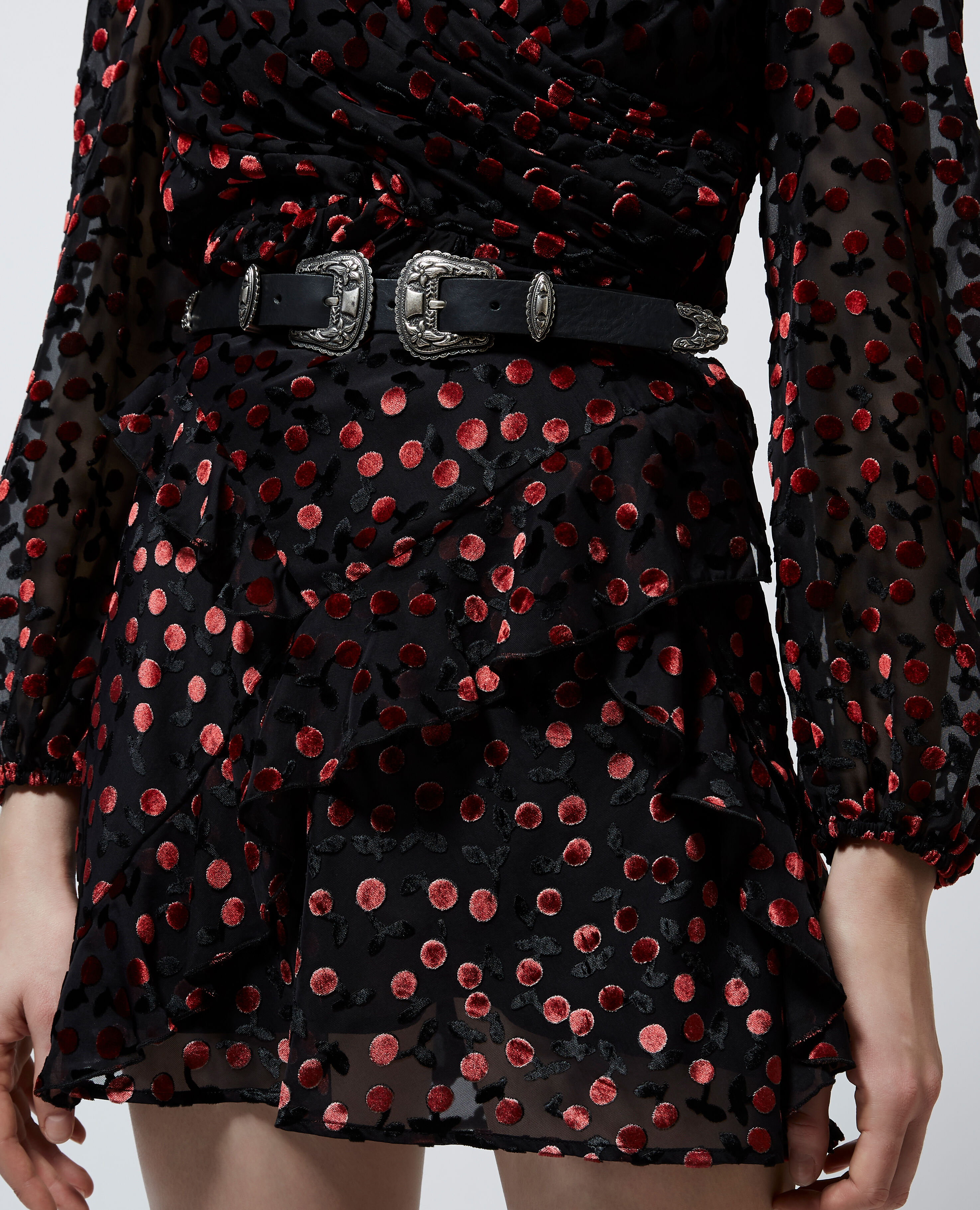 The kooples robe 2025 cerise