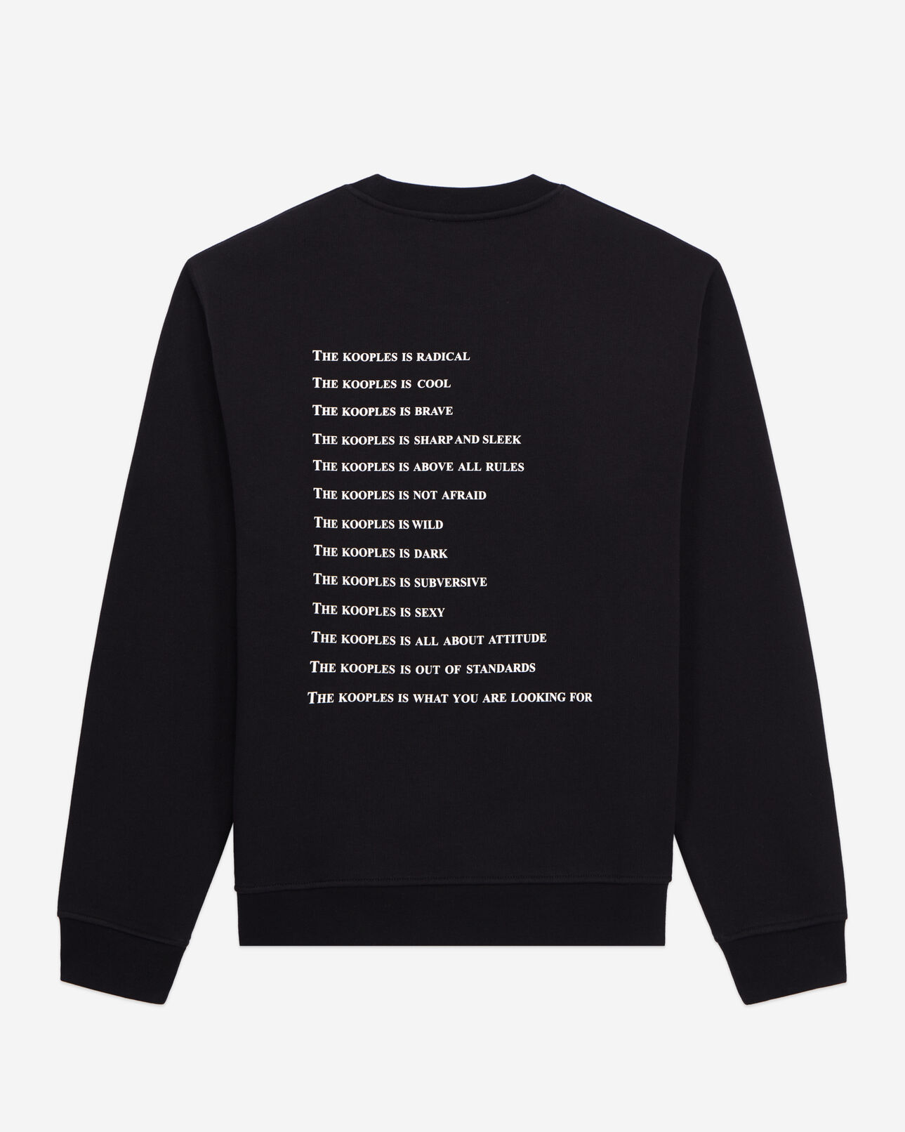 The Kooples HOMME BLACK sweatshirt homme what is néon noir