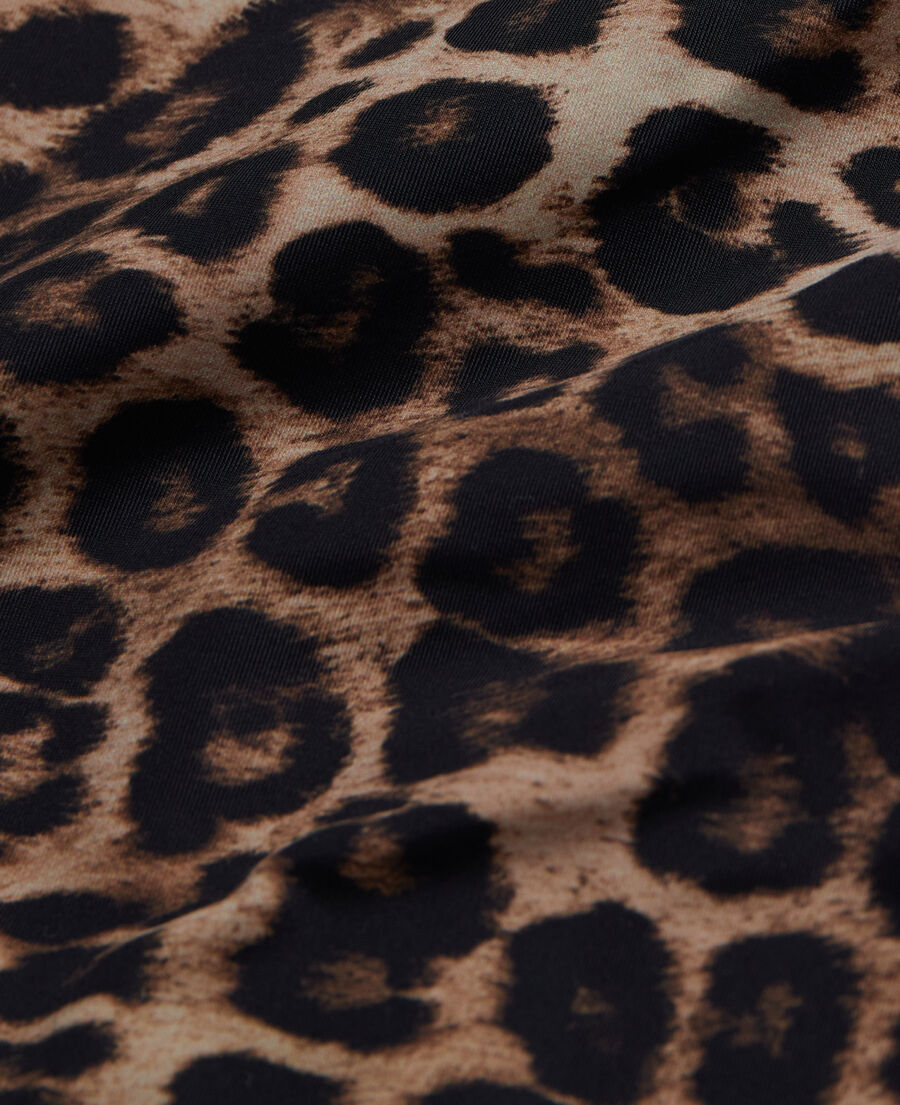 einteiliger badeanzug mit leopardenmuster 