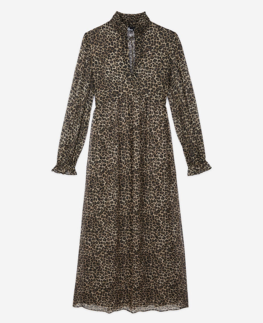 The Kooples WOMEN LEOPARD long leopard print dress
