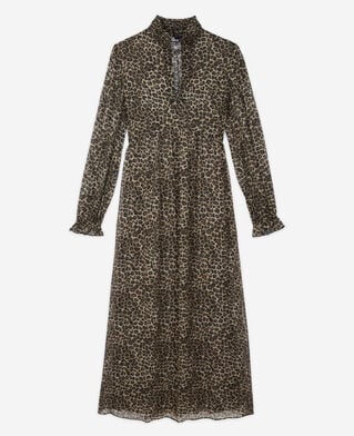 The Kooples WOMEN LEOPARD long leopard print dress