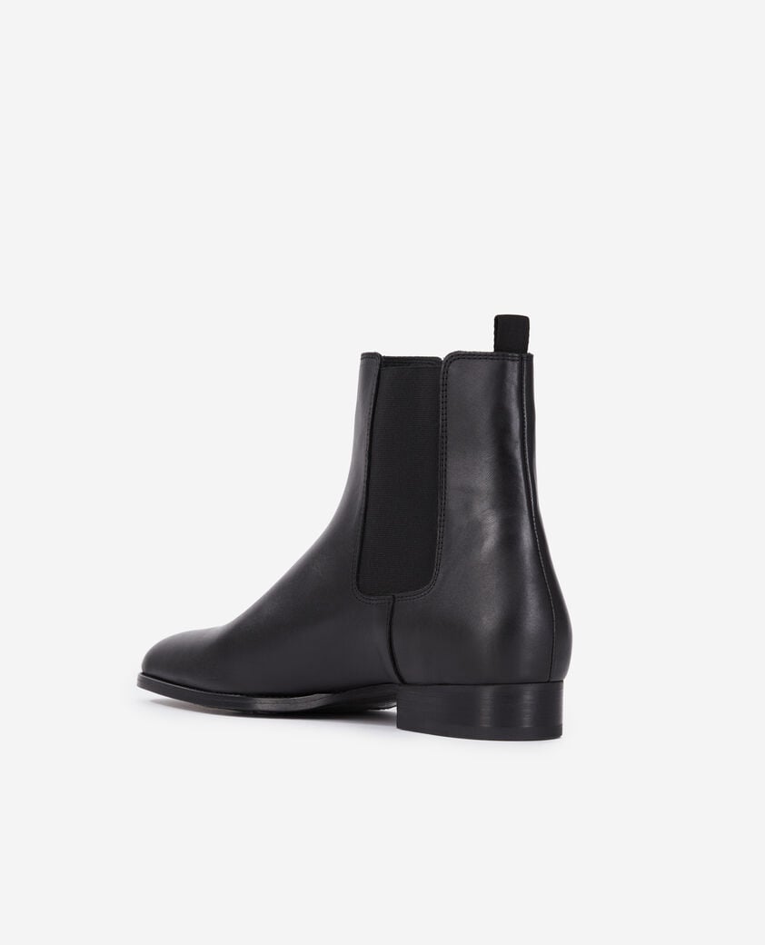The Kooples HOMME BLACK bottines chelsea en cuir noires