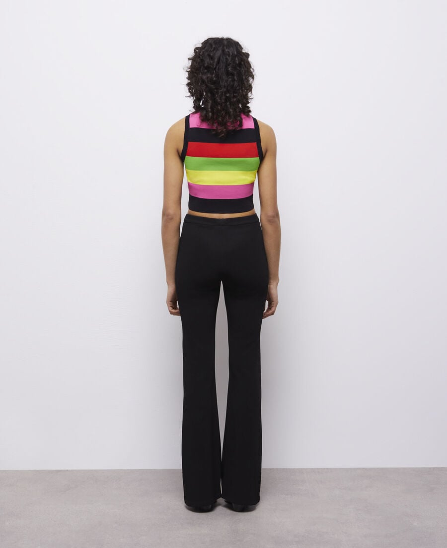 The Kooples FEMME BLACK pantalon flare noir