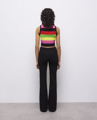 The Kooples FEMME BLACK pantalon flare noir