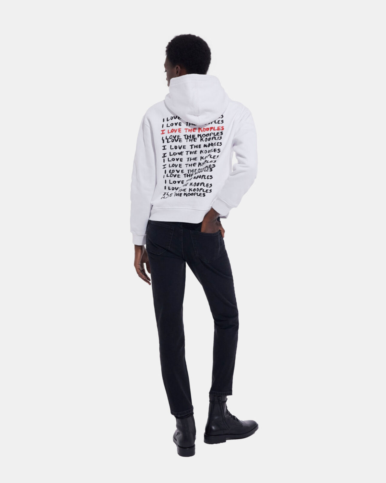 The Kooples WOMEN WHITE i love kooples white sweatshirt