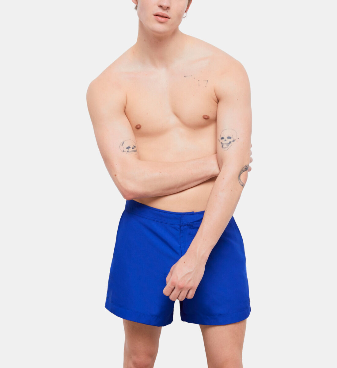 Short de bain bleu avec logo The Kooples Suisse