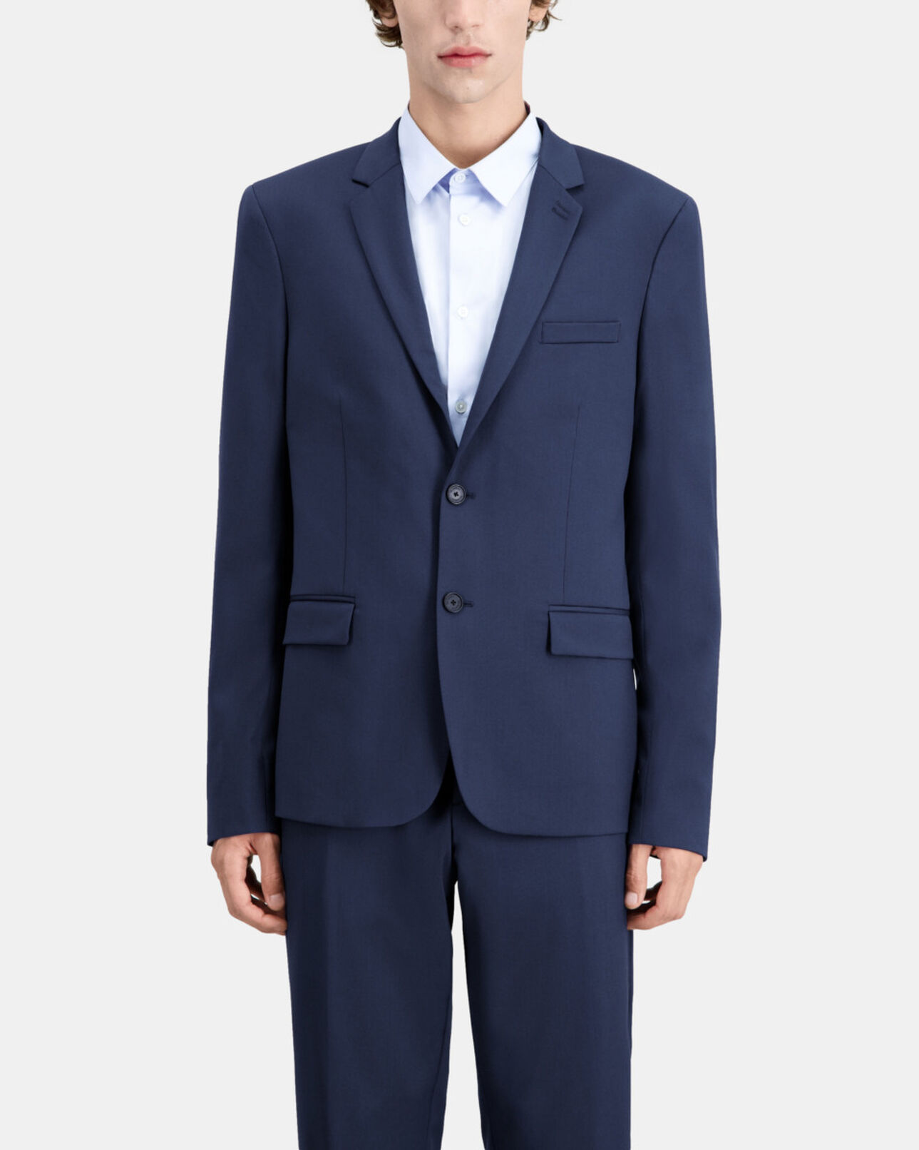 The Kooples MEN LIGHT BLUE blue wool suit blazer