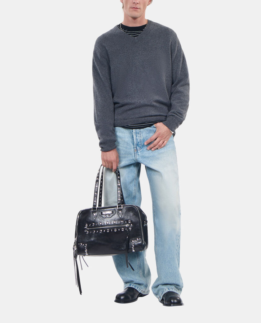 The Kooples HOMBRE ANTHRACITE MELANGE jersey cachemira gris