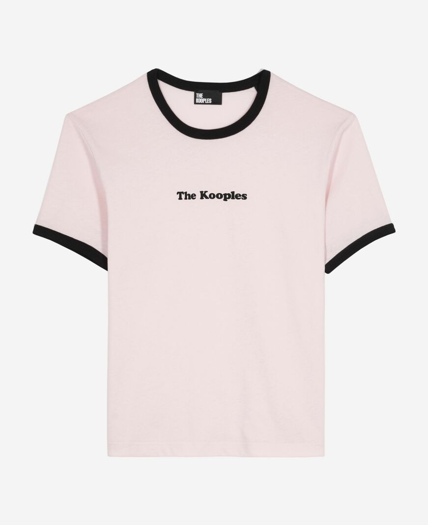 The Kooples WOMEN LILA t-shirt with pale pink screen print