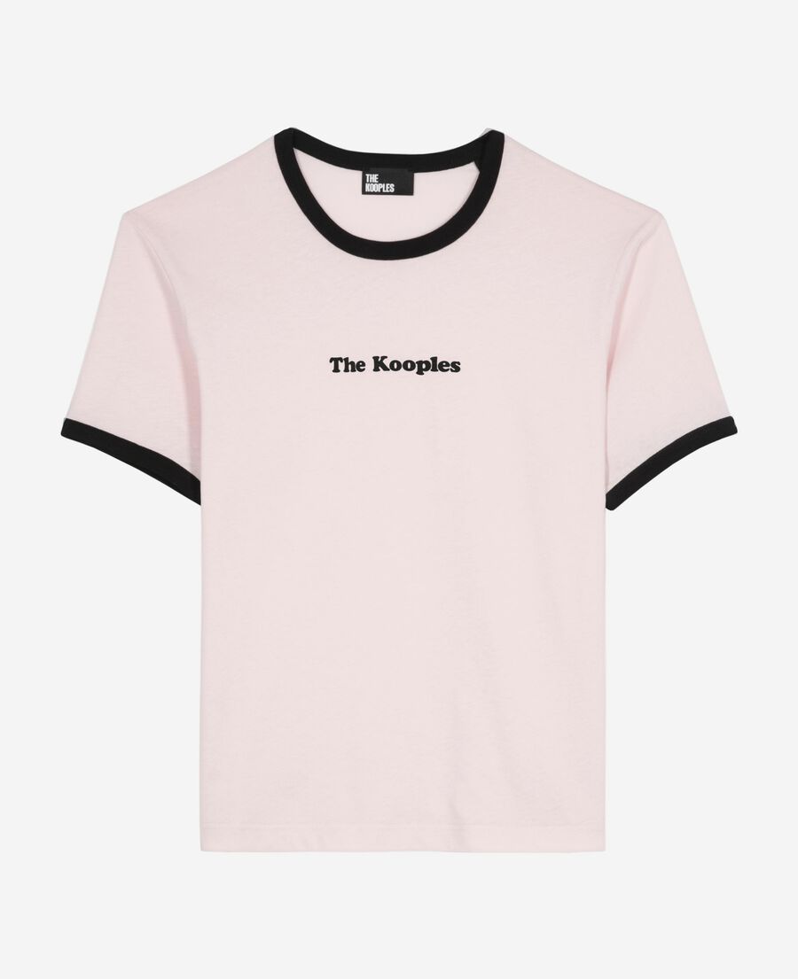 The Kooples WOMEN LILA t-shirt with pale pink screen print