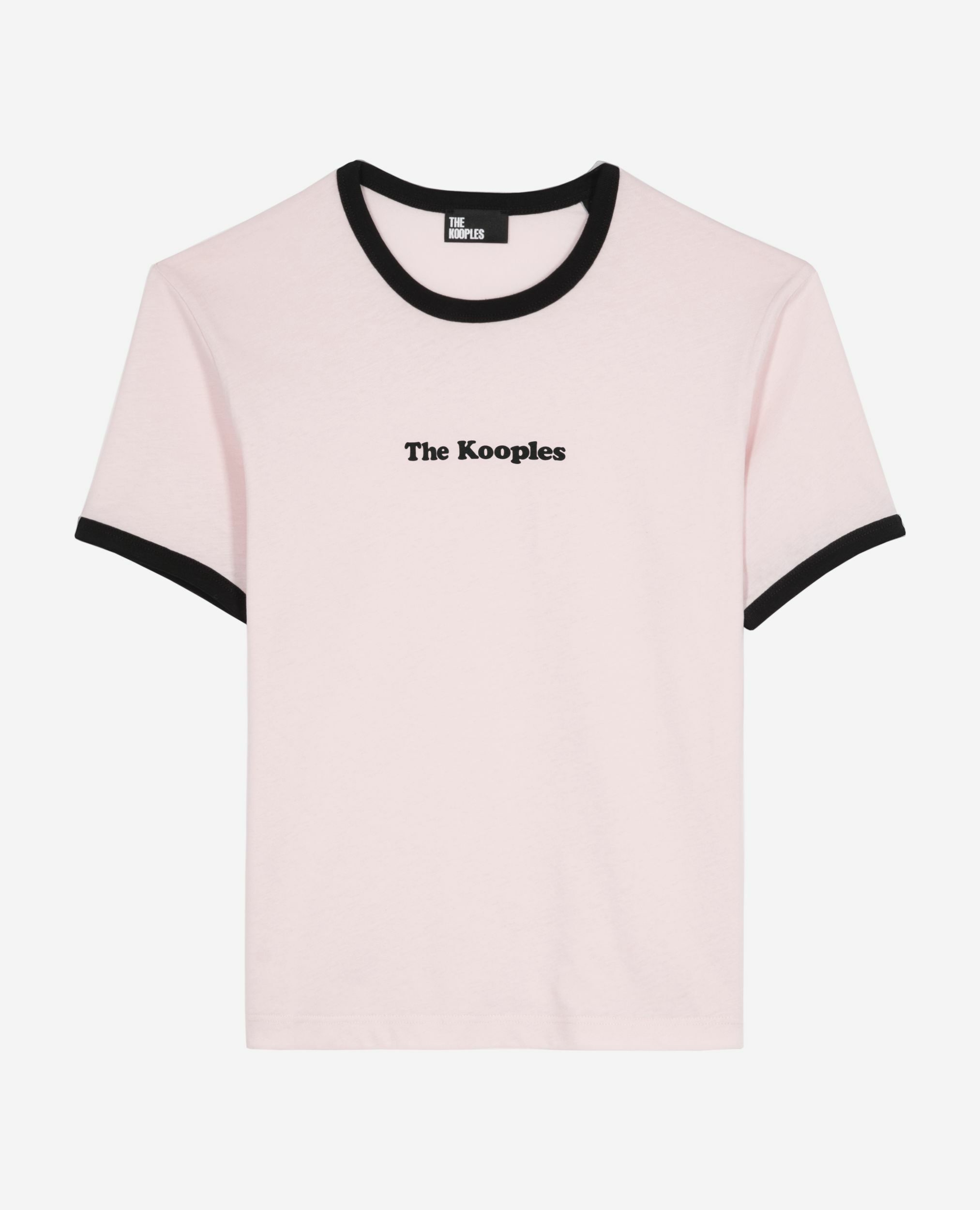 T-shirt with pale pink screen print, LILA, hi-res image number null