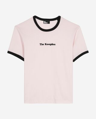 The Kooples WOMEN LILA t-shirt with pale pink screen print
