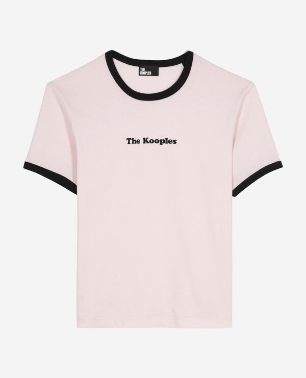 The Kooples WOMEN LILA t-shirt with pale pink screen print