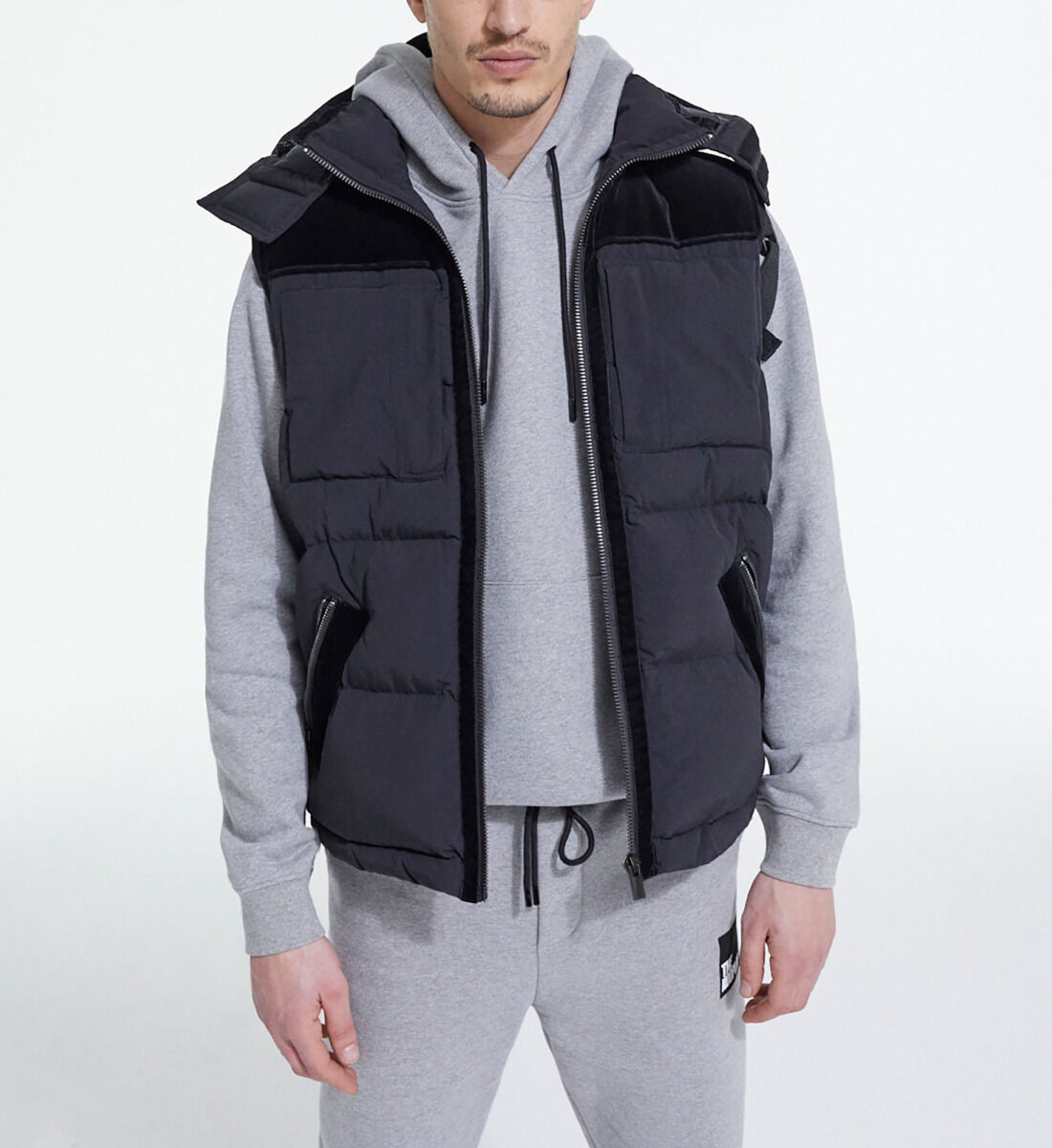 Down sales jacket sleeveless