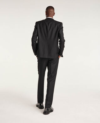 The Kooples HOMME BLACK gilet de costume boutonné en laine noir 