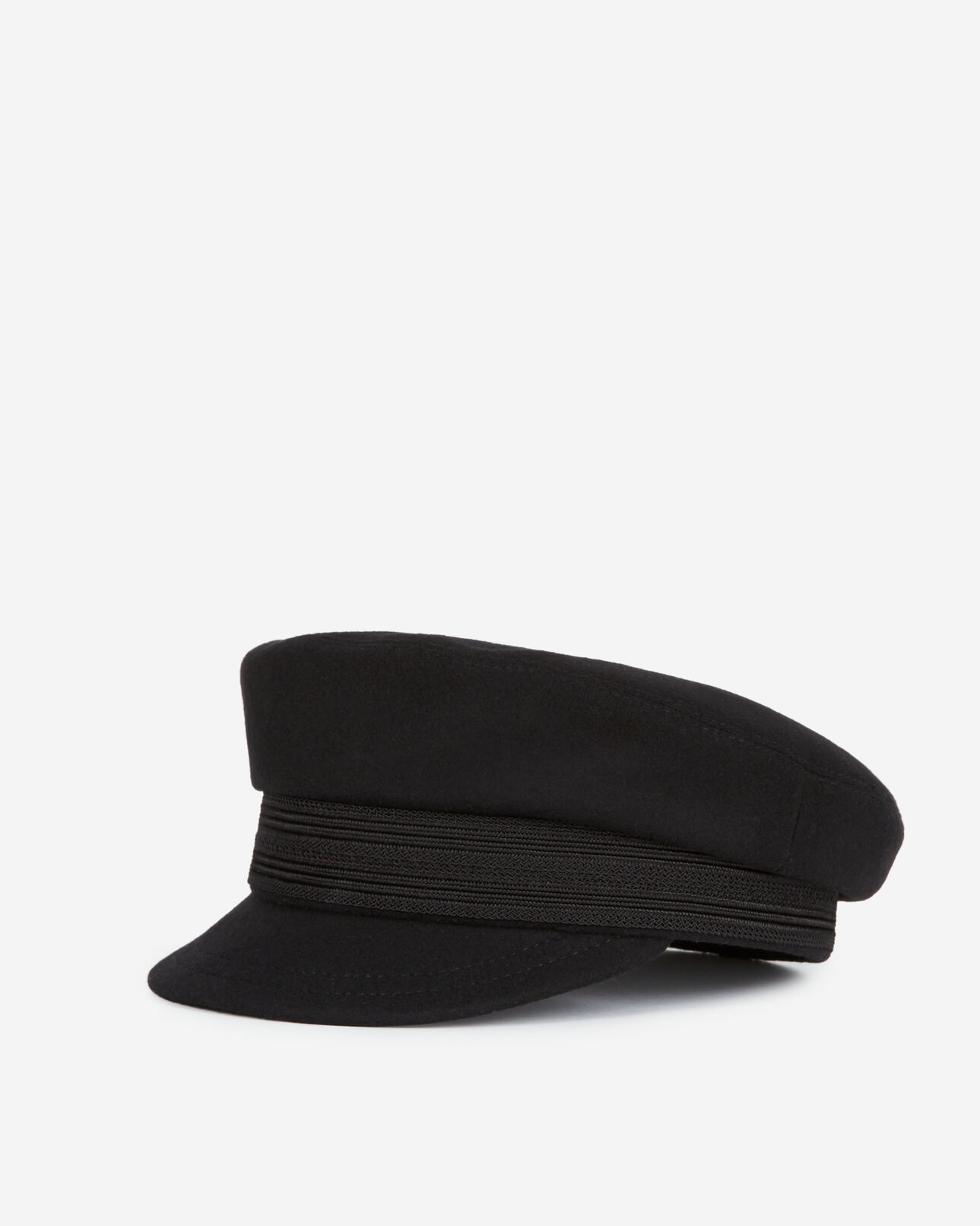 The Kooples MIXED BLACK black wool cap