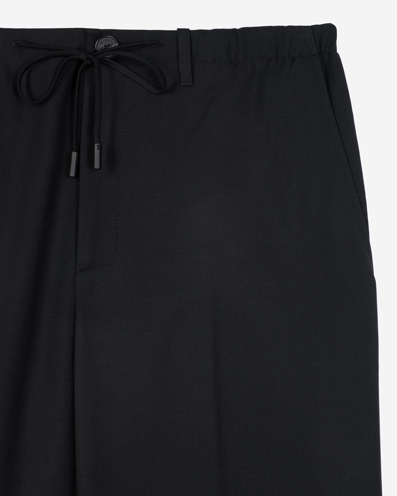 The Kooples MEN BLACK black straight-leg pants