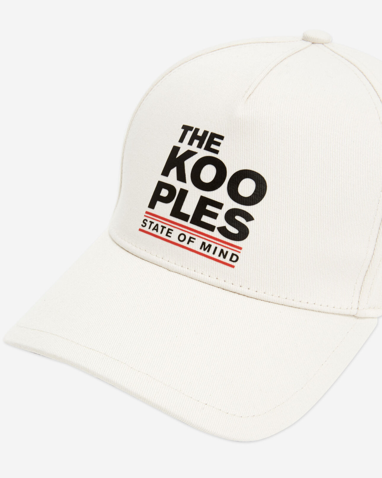 The Kooples MIXED ECRU cotton cap