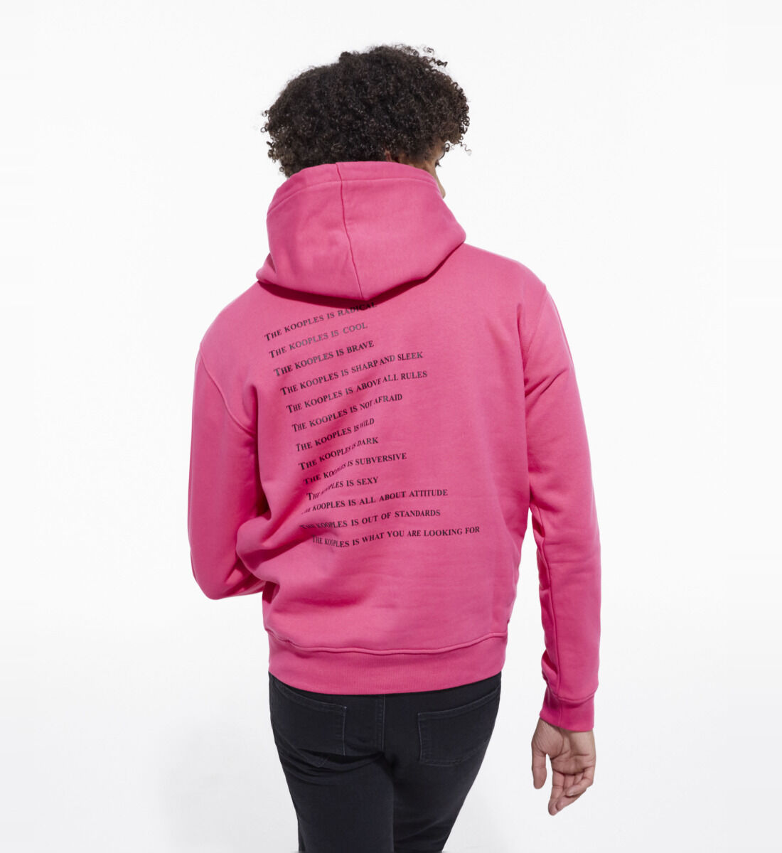 Pink rose hoodie mens best sale