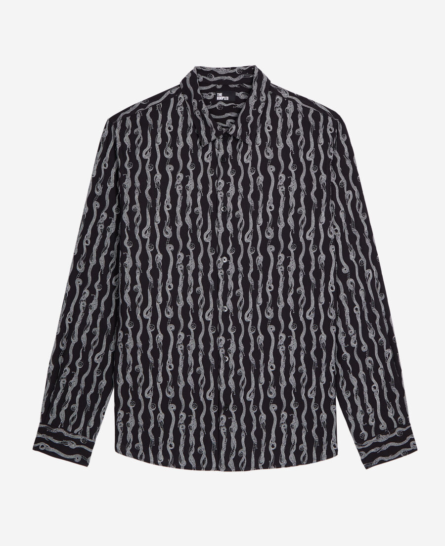 The Kooples H BLACK WHITE printed shirt